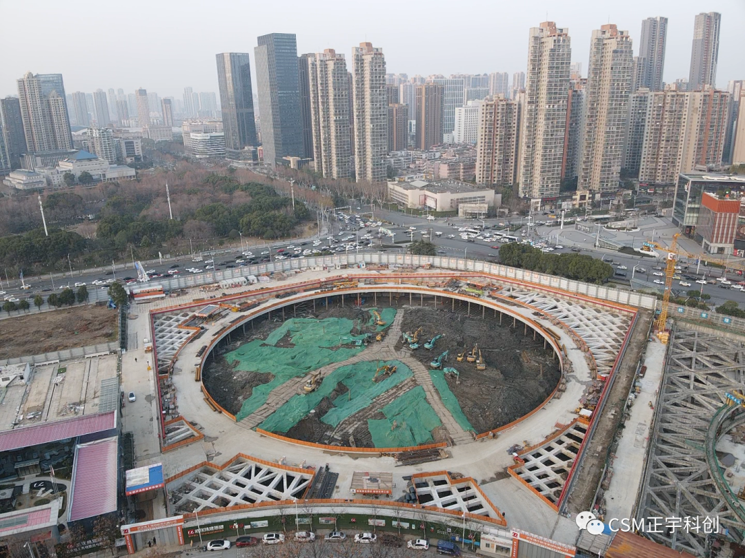 2023完美開端！上海金泰SMC工法鉆機助力武漢廣電全媒體中心項目